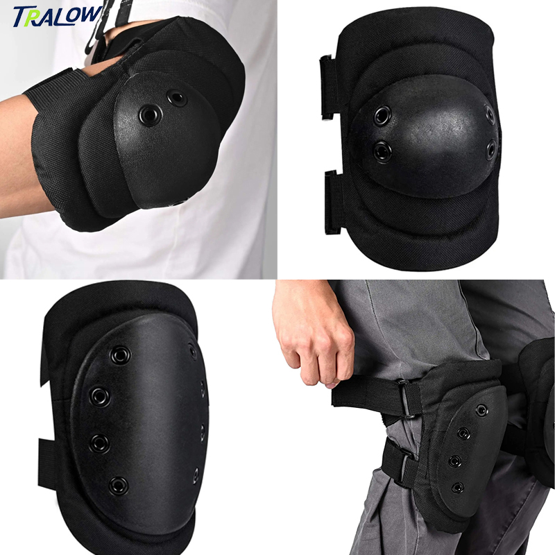 Mountain Biking Knee And Elbow Pads - Conjunto de Protetores de Joelho, Cotovelo
