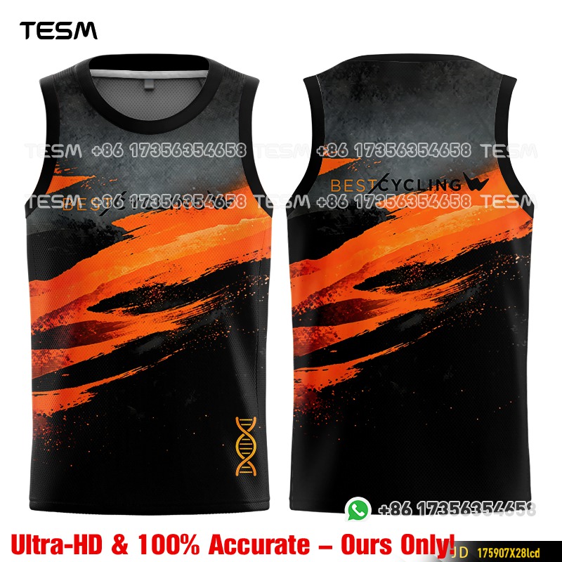 Mountain Biking Jerseys Men - Colete Sem Mangas para Meninos, Respirável