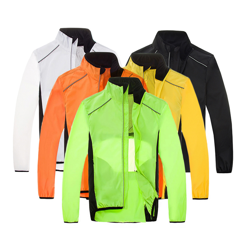 Mountain Biking Rain Jacket - Laranja vento jaqueta de ciclismo mtb