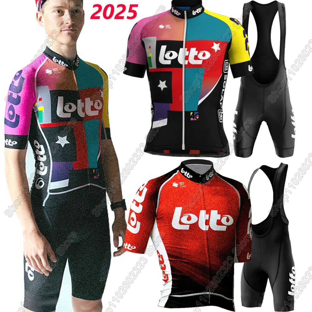 Mountain Biking Trousers - Lotto equipe 2025 conjunto camisa de