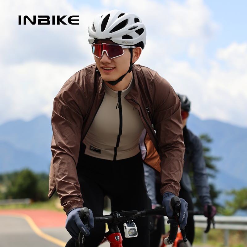 Mountain Biking Rain Jacket - INBIKE-Blusão de mangas compridas para homens