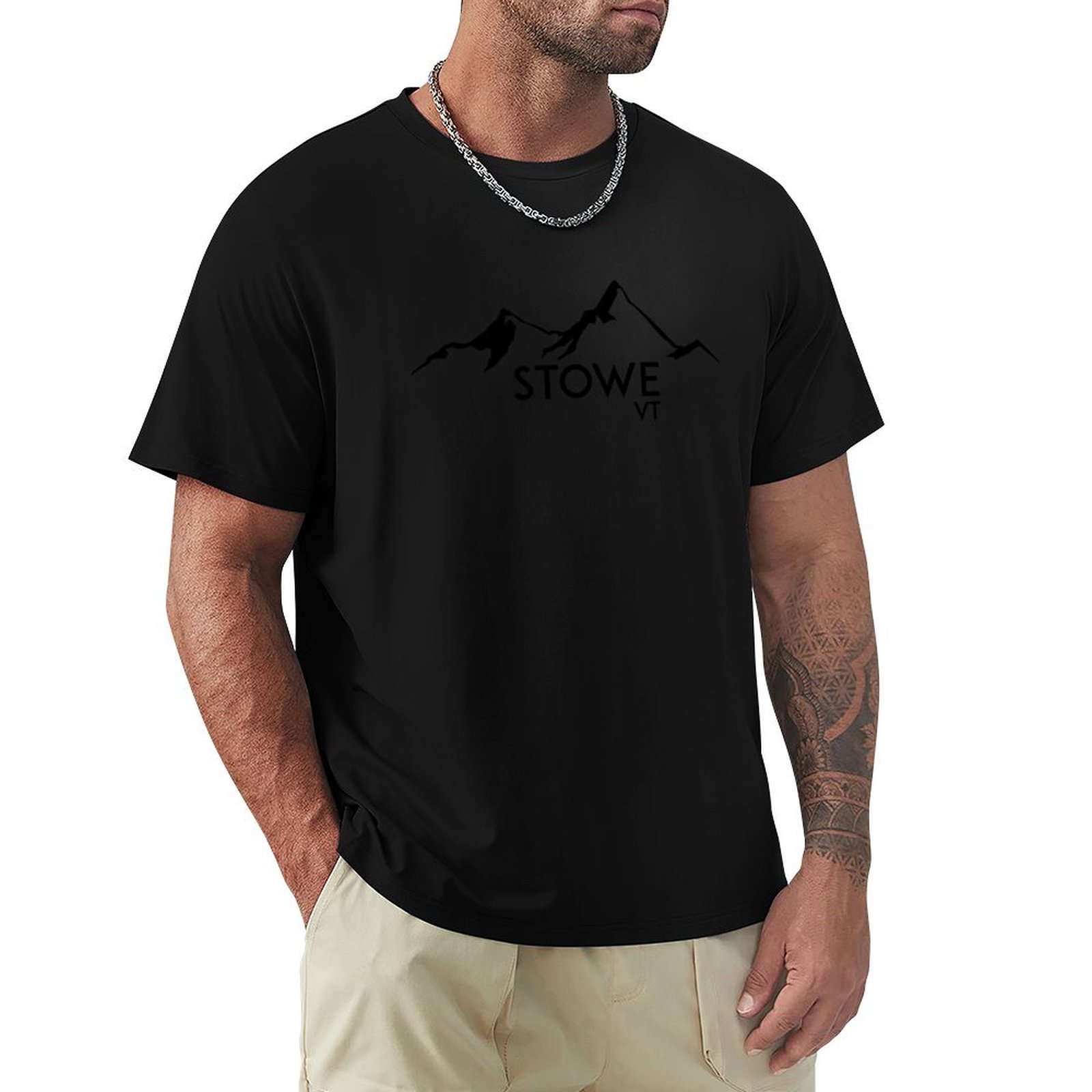 Mountain Biking Vermont - STOWE VERMONT Camiseta para Esqui, Snowboard,