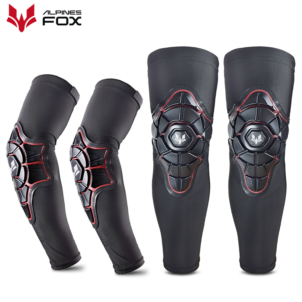 Mountain Biking Knee And Elbow Pads - Joelheiras para motocicleta masculina, cinta de