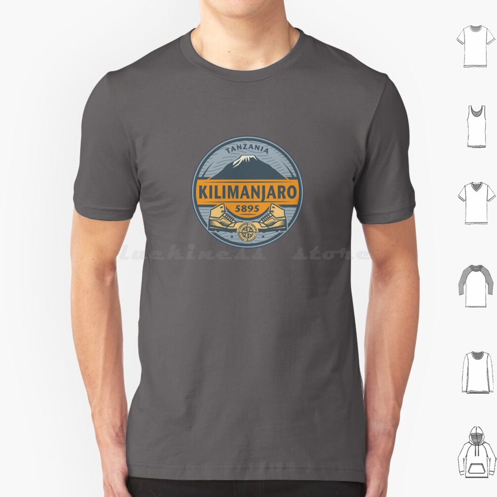 Mountain Biking Camp - Camiseta Kilimanjaro, Tanzânia, tamanho grande, 100%