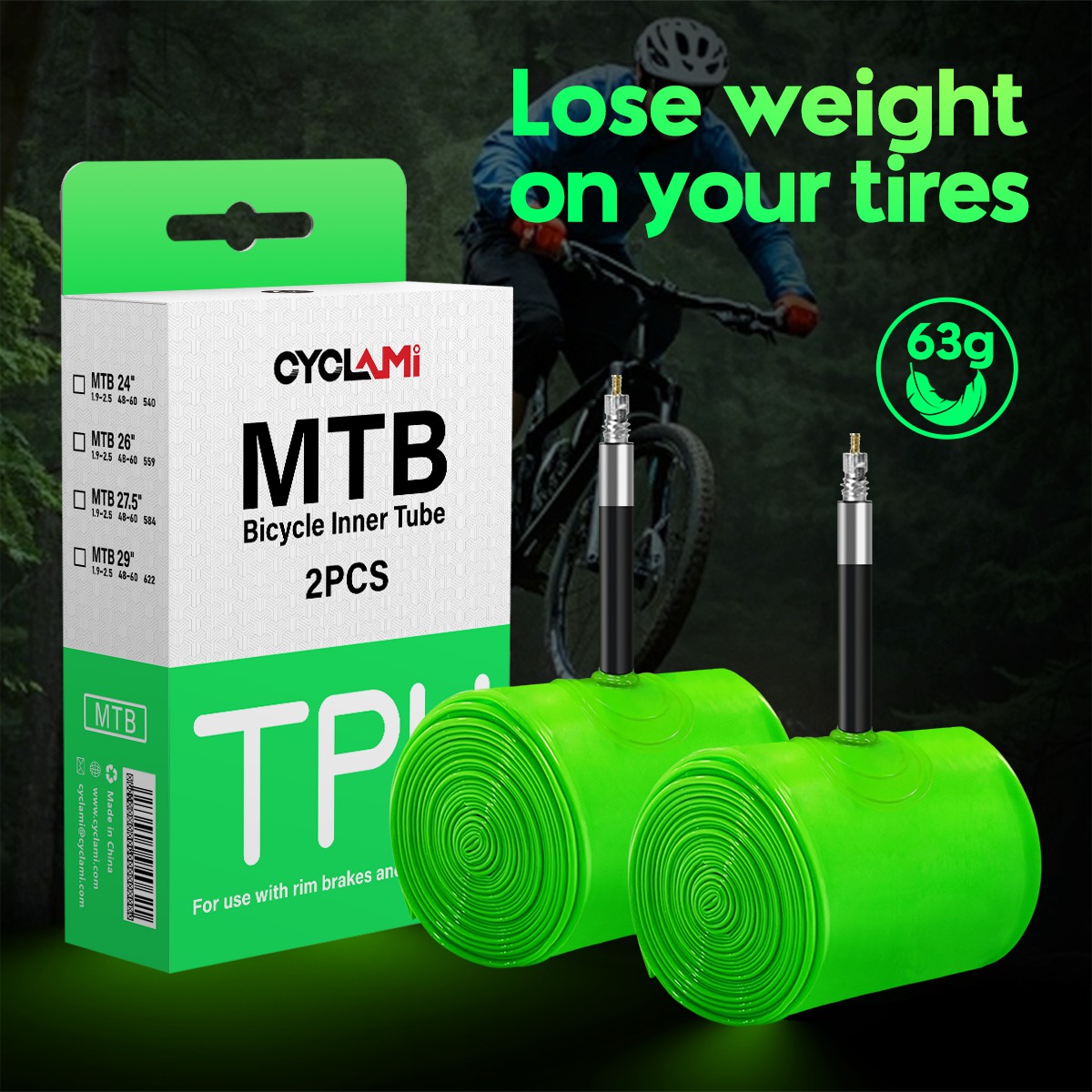 Cyclami tubo interno de bicicl - Mountain Biking Shoes avaliação e preço