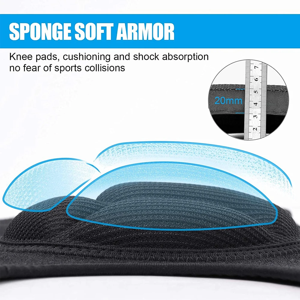 1 Par de Joelheiras Ajustáveis - Mountain Biking Knee Pads avaliação e preço